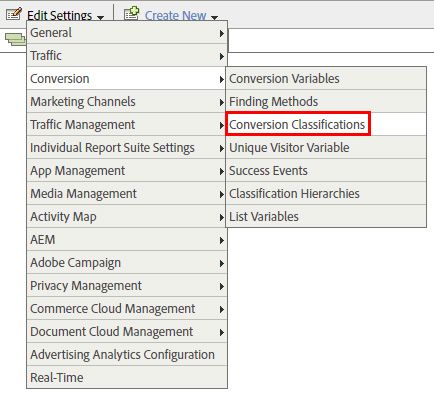 in the admin screen select your report suite, and select conversion then conversion classifications to create classifications for a variable
