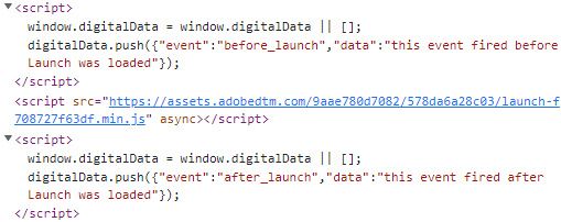 pushing a test event object into the digitalData object